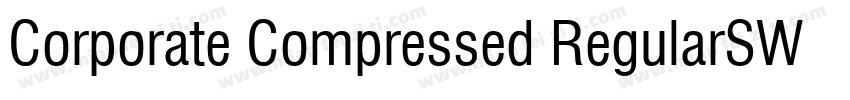 Corporate Compressed RegularSWFTE字体转换